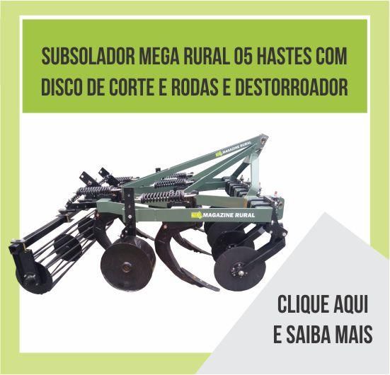 Mini Subsolador 5 Hastes Destorroador
